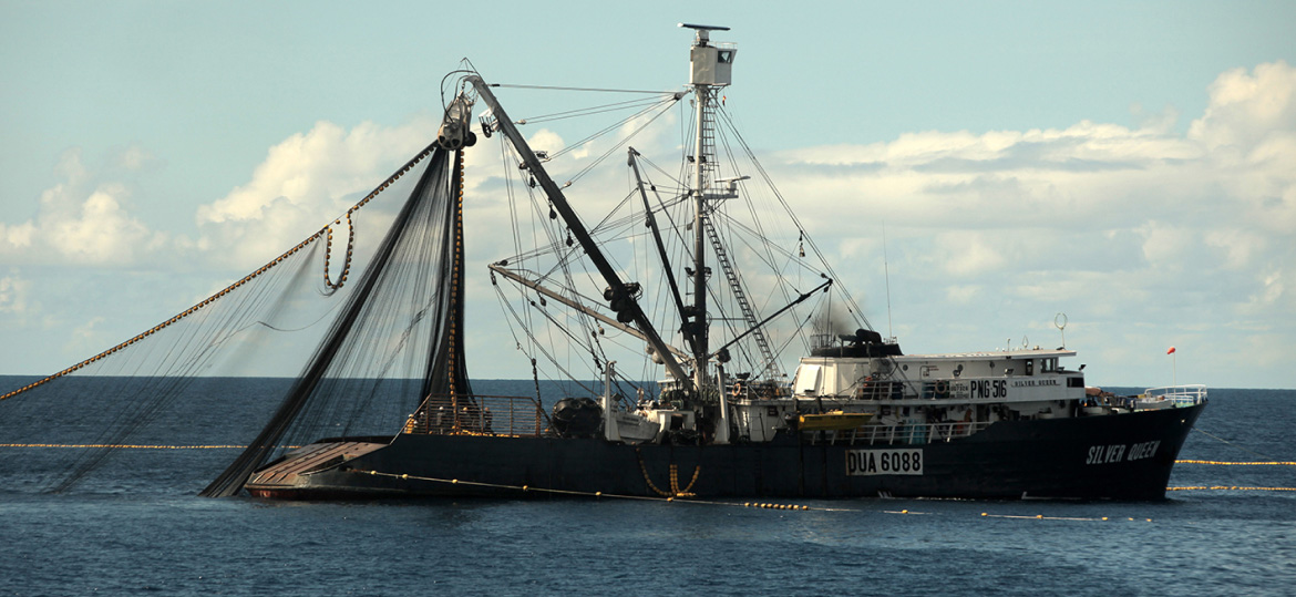 Fishing boat in the sea